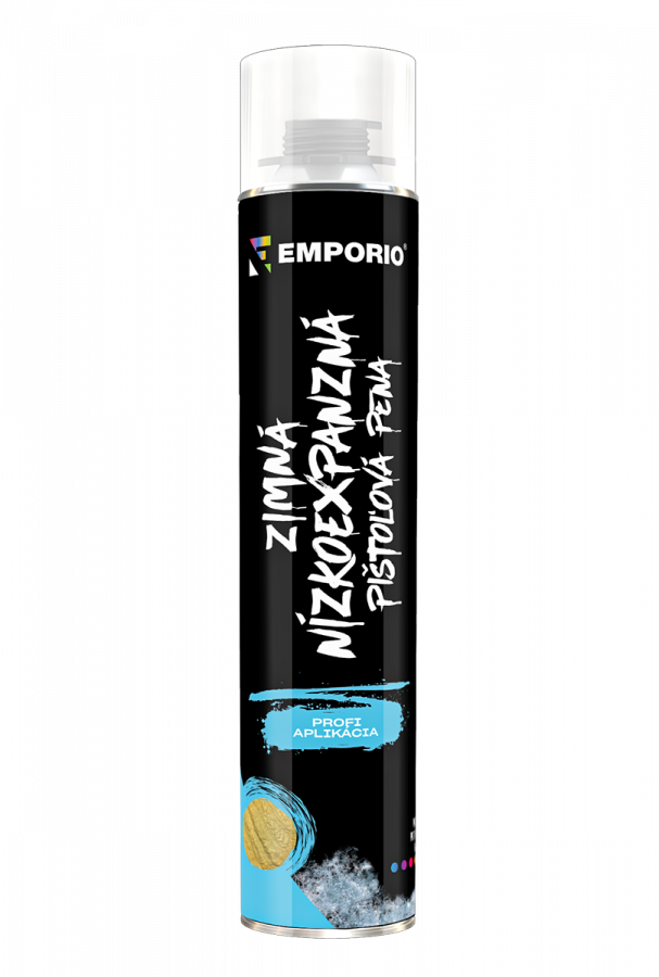 Zimná nízkoexpanzná pištoľová pena